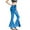C-Blue52, variant on DHFJKG Women's Flare Leather Pants High Waisted Slim Fit Sparkly Glossy Bell Bottom Pants For Night Club Festive Party Cozy Trousers