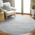 thumbnail image 2 of SAFAVIEH Mila Colton Distressed Polyester Area Rug, Blue/Ivory, 6'7" x 6'7" Round, 2 of 7