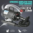 thumbnail image 2 of Dog Dryer, 4.5HP All-in-one Pet Grooming Dryer with Adjustable Speed and Temperature Control Dog Blow Dryer, Dog Hair Dryer with 4 Nozzle, Comb, Towel & Glove, 2 of 7