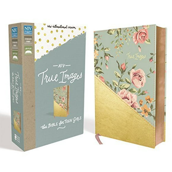 NIV Vrai Images Bible (Turquoise/Gold Leathersoft)