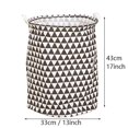 thumbnail image 2 of 43 X33cm Laundry Basket Large Round Dirty Clothes Toys Folding Bucket Anti-dust Big Waterproof Storage Laundry Bags, 2 of 2