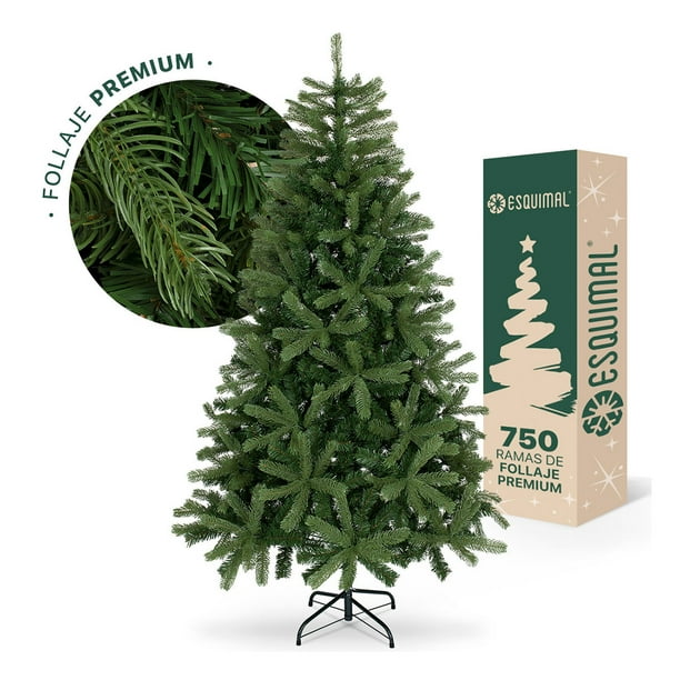 Árbol De Navidad Ramas Mixtas De PVC y PE Esquimal Verde Olivo, 1.80 m 750 Ramas