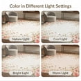 thumbnail image 7 of ODIKA Pink Vintage Scattered Motif Striped Border Textured for Bedroom, Nursery, RV, Pet Friendly & Kids Safe Bedside, 7 of 7