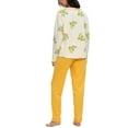thumbnail image 3 of INSPIRE CHIC Womens Sleepwear Cute Print V-Neck Nightwear with Pants Loungewear Pajama Set Yellow XS, 3 of 5