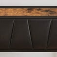 thumbnail image 5 of LIKIMIO Twin Metal Bed Frame with Storage Headboard, Retro Black, 5 of 8