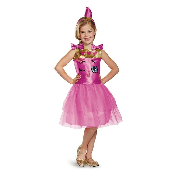 Shopkins Lippy Lips Classic Girls Dress Glovettes Headband S 4-6X