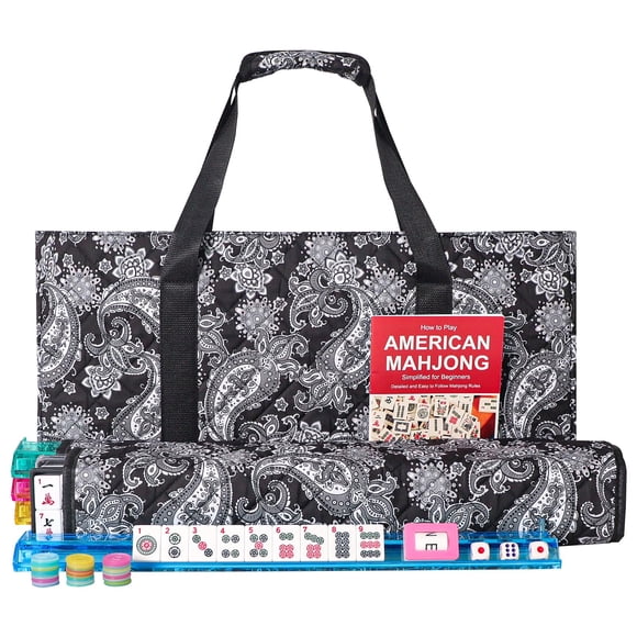 Juego de mahjong americano GUSTARIA 166 fichas con bolsa de transporte