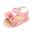 thumbnail image 6 of Lovebay Toddler Infant Girls PU Leather Summer Sandals Flower Princess Flat Shoes, 6 of 11