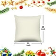 thumbnail image 5 of Christmas Pillow Covers Set of 4 for Xmas Decorative Pillowcase Winter Holiday Throw Cushion Case for Home Christmas Decor (Snowman Xmas Tree) (Blue, 18”x18“), 5 of 6