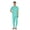 Aqua Blue, variant on Inkmeso Solid Nightwear Set For Mens Tshirt And Pants Pajama Set Short Sleeve Pjs Loungewear Set