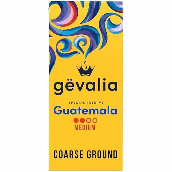 Pack of 1 Gevalia Special Reserve Guatemala Single Origin Medium Roast Coarse Ground Coffee, 10 oz. Bag