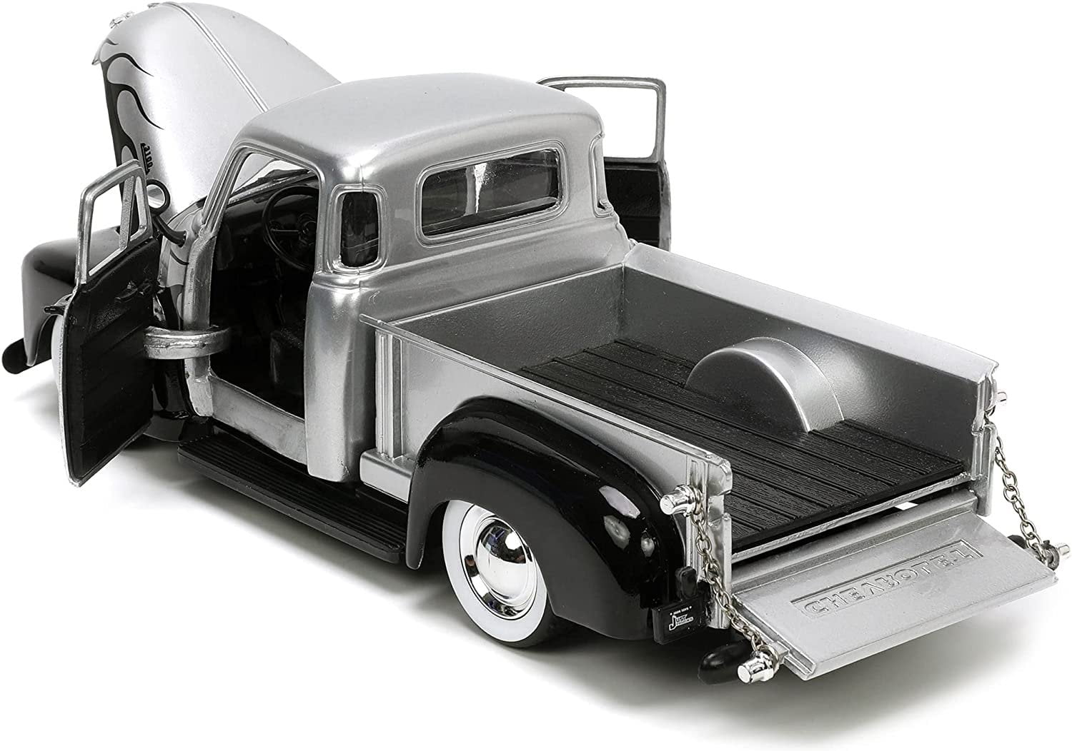 Amazon.com: 1953 Chevy 3100 Pickup Truck Black and Gray Low