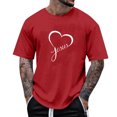 thumbnail image 1 of Tops para hombre, blusas y camisas de manga corta con cuello redondo para hombre, camisetas casuales con estampado de moda para hombre, blusa de manga corta, blusa de poliéster para hombre., 1 of 4