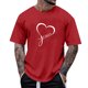 thumbnail image 1 of Tops para hombre, blusas y camisas de manga corta con cuello redondo para hombre, camisetas casuales con estampado de moda para hombre, blusa de manga corta, blusa de poliéster para hombre., 1 of 4