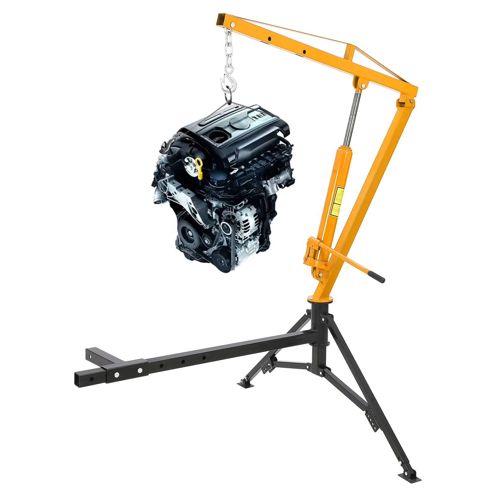Hydraulic Pickup Truck Crane, 360° Swivel Professional 2-Inch Hitch Receiver, 3 Adjustable Capacities: 500 Lbs, 750lbs, 1000 Lbs(Max) for Lifting Goods in Factory