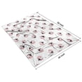 thumbnail image 4 of White Cow Bow Pattern Blanket,Comfortable Soft Flannel Throw Blanket,All Season,Warm Lightweight Blankets for Sofa Bed Couch Living Room Chair,40"x50", 4 of 4