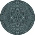 thumbnail image 1 of Ahgly Company Indoor Square Patterned Charcoal Black Area Rugs, 3' Square, 1 of 6