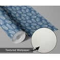 thumbnail image 6 of S4Sassy Peel & Stick Textured Vinyl Wallpaper, Petite Leaf Cluster Print Contact Paper Waterproof - Blue, 25"x360", Removable Modern Wall Covering for Home Decor in Bedrooms & Living, Renter Spaces, 6 of 8