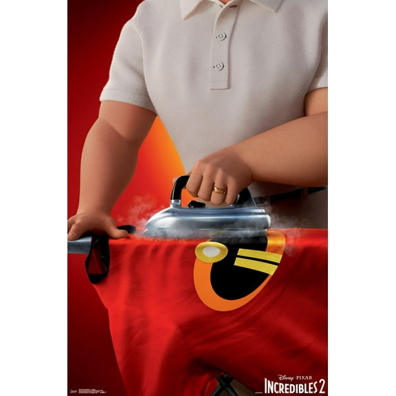 Disney Pixar The Incredibles 2 - Ironing Wall Poster, 22.375" x 34"