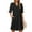 94# Black, variant on Women's 2025 Summer Short Sleeve Mini Dress V Neck Ruffle Hollow Out Eyelet Lace Dresses Dark Green M