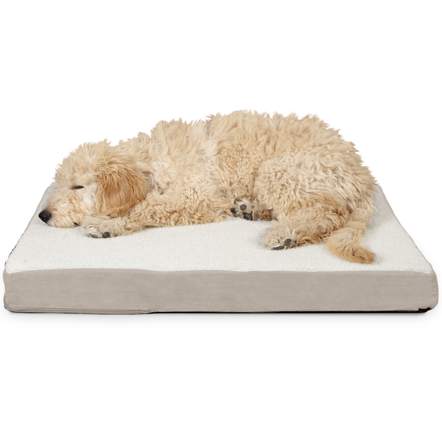 FurHaven Pet Dog Mattress Deluxe Orthopedic Sherpa Pet Bed Mattress