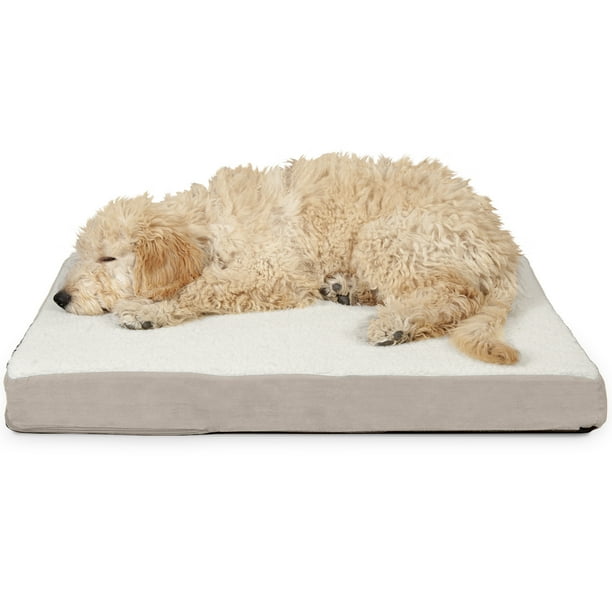 FurHaven Pet Dog Mattress Deluxe Orthopedic Sherpa Pet Bed Mattress