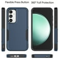 thumbnail image 3 of Galaxy S23 FE 5G Case, 2 in 1 Phone Case for Samsung Galaxy S23 FE 5G 6.4 inch ,Takfox Shockproof Protection Heavy Duty Armor Hard Plastic & Rubber Rugged Bumper Cover,Blue, 3 of 12
