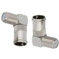 thumbnail image 5 of 5 Pcs 90 Degree TV Aerial Cable Connector Screw On Male to Female Right Angle F Type Adapters for Wall Mounted TVs, 5 of 7