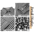thumbnail image 6 of Fantaslook Plaid Button Down Shirts for Women Dressy Casual Long Sleeve Shirts Collared Work Blouses Tops, 6 of 10