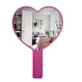 thumbnail image 4 of Heart-Shaped Travel Handheld Mirror, Cosmetic Hand Mirror with HandleRose Reditem_package_quantity:1;, 4 of 4