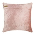 thumbnail image 3 of The HomeCentric Decorative Pink Velvet Pillow Cover, Square Lattice Embroidered Pink Pillow Cover Couch, Bed, Sofa, Pink Pillow Cover Pack of 2, 18x18 inch (45x45 cm) - Flirty Lattice, 3 of 3