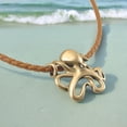 thumbnail image 2 of Leggs Octopus Sea Life Ocean Theme Solid Bronze Pendant Necklace, 2 of 10