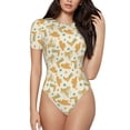 thumbnail image 1 of Balery Cowgirl Boots 3 Body de cuello redondo de manga corta para mujer Tops de manga corta Tops básicos-Medium, 1 of 7