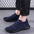 thumbnail image 2 of Men's Knit Sock Shoes S𝗅ip on Casual Sneakers Comfortable Soft Sole Sport Shoes Breathable Gym Workout Shoes Laceless Walking Tennis Shoes for Summer and Autumn, 2 of 9