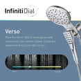 thumbnail image 3 of Moen 220C3 Verso 2.5 GPM Multi Function Shower Head - Black, 3 of 4