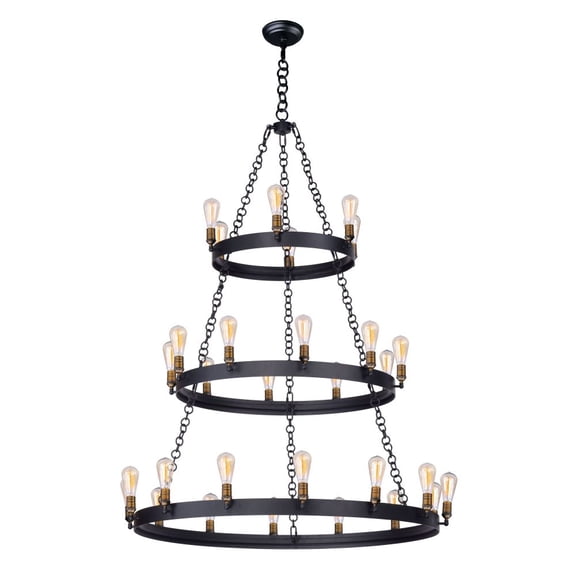 Maxim Lighting - Noble - 180W 30 LED Chandelier with Bulb In Vintage Style-66