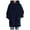 Dark Blue, variant on Lixiuxyad Women Long Zipper Hooded Jackets Sweatshirt Loose Pocket Drawstring Hoodie Coat Blue