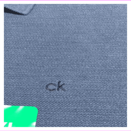 Calvin Klein Men's Short Sleeve Lightweight Textured Polo Shirt XL/Bright Cobalt