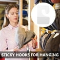 thumbnail image 4 of FRCOLOR Hanging Tabs Hooks Self Adhesive For General Users 200Pcs 1.7X1.1In, 4 of 11