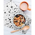 thumbnail image 3 of Grey Polka Dot Kitchen Dish Towels for Drying Dishes Set of 2, Modern Art Abstract Watercolor Dot Waffle Weave Microfiber Hand Tea Bathroom Towels Quick Dry & Absorbent Towel 12x12, 3 of 7