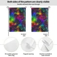 thumbnail image 2 of Easygdp Bright Universe Garden Flag Yard Flag Welcome Flag, Double-Sided, Weather Resistant for Outdoor Decor - 12.5"x18", 2 of 9