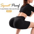 thumbnail image 5 of QRIC High Waist Tummy Control Biker Shorts Texutred Booty Workout Running Yoga Shorts With Pockets for Women, 5 of 6