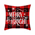 thumbnail image 2 of Jusqu'à 65 % de Réduction sur Housse de Coussin de Noël SMihono, Forme Flocon de Neige, Forme Père Noël Élan, Rouge Classique de Noël, 2 of 6