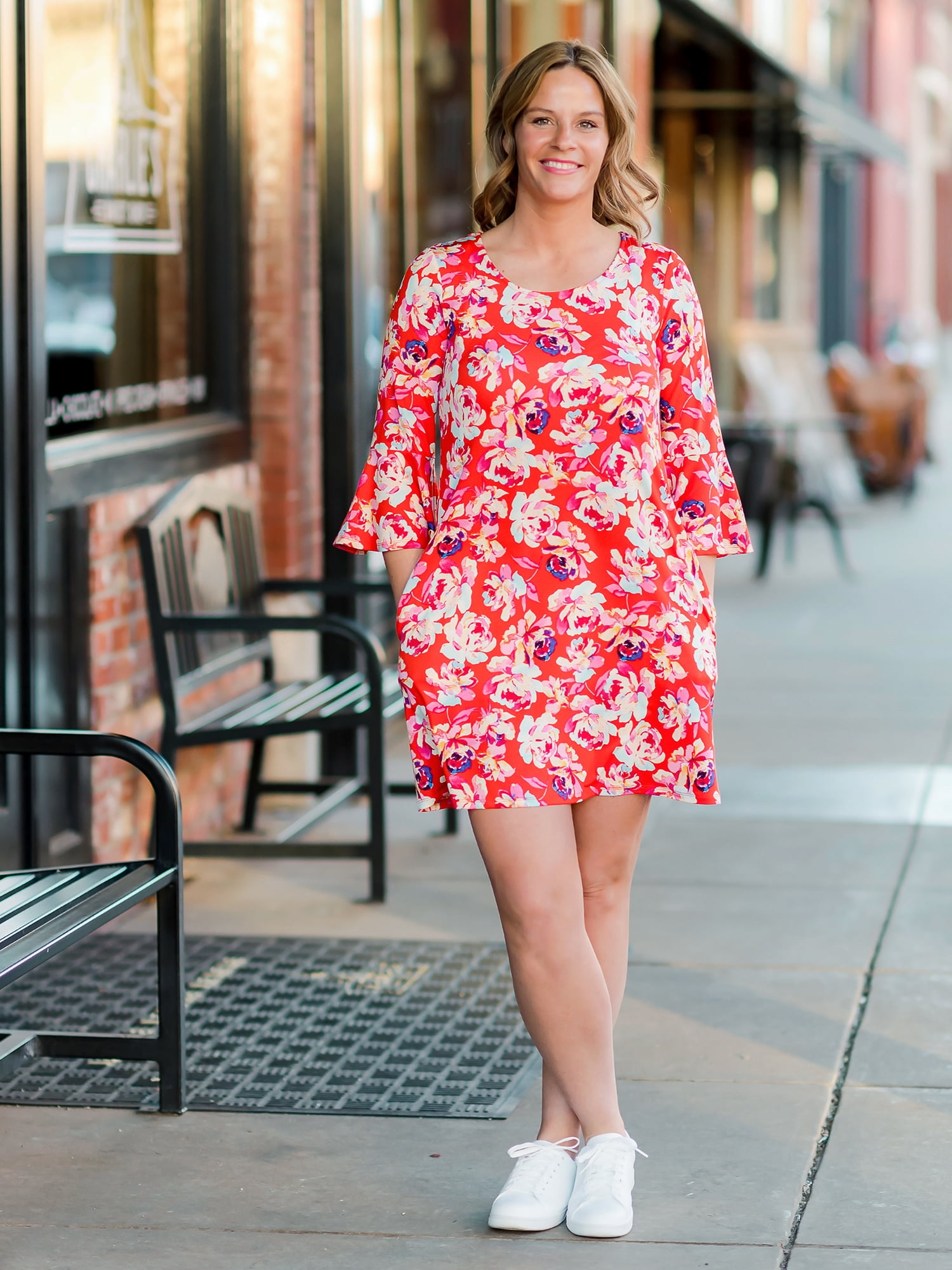 The Pioneer Woman Ruffle Knit Dress 