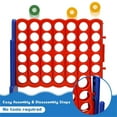 thumbnail image 4 of Pemberly Row 4 in A Row Giant Game Set w/Basketball Hoop for Family Blue, 4 of 8