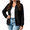 Black, variant on CBASIHI Womens Zip Up Jackets with Pockets- Loose Fit Fall Long Sleeve Casual V Neck Lightweight Sweatshirts Black Size S-2XL