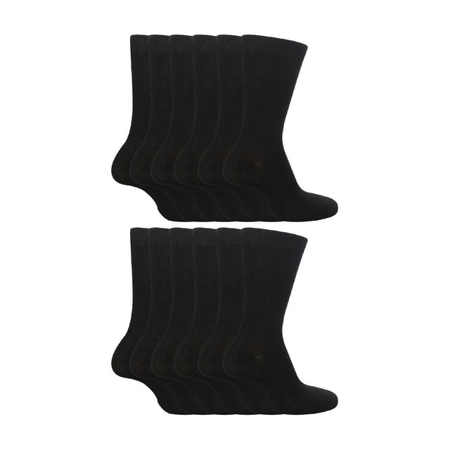 12 Pairs Kids Plain School Socks Boys & Girls 3 Sizes Sock Snob Childrens Cotton Rich