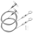 thumbnail image 4 of AURARMLET 2 Pcs Fils de Suspension en Acier Inoxydable Argenté pour Tringle à Photos pour Maison Bibliothèque Musée Style Épuré et Moderne, 4 of 8