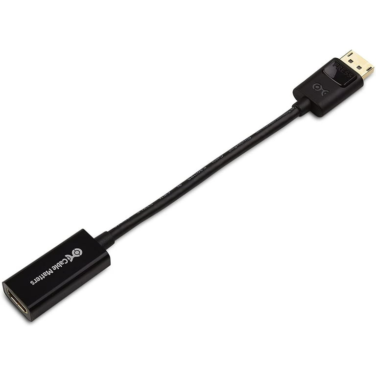 Cable Matters Gold-Plated DisplayPort to HDMI Adapter with Female