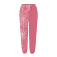 thumbnail image 4 of Pink Wide Leg Lounge Pants Halloween Costumes,Halloween wide leg pants,High waist, soft, comfy, baggy style, with pockets M, 4 of 6